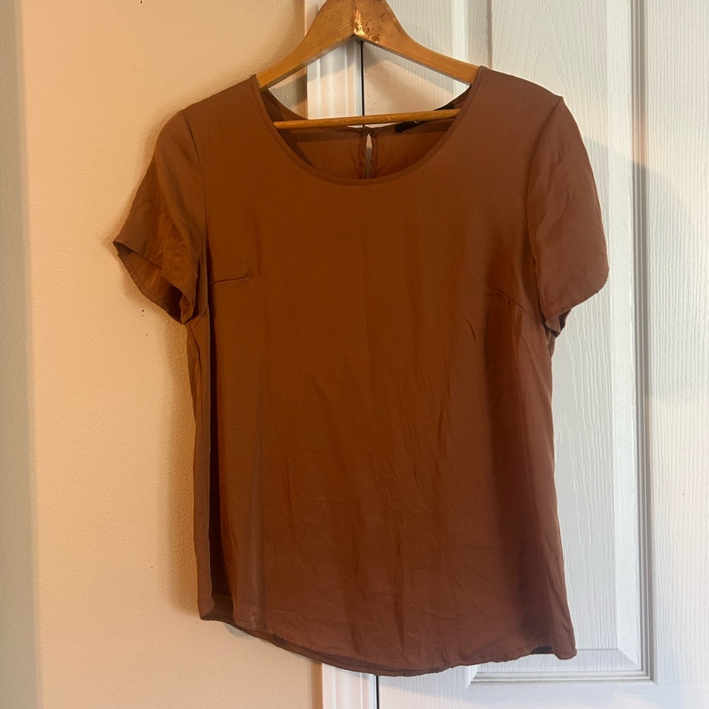 Quince Sienna Silk Blouse